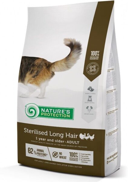 Natures Protection Sterilised long hair Poultry 1 year and older Adult cat 2 kg