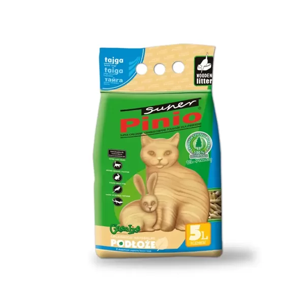 Certech Super Pinio Tajga pakaiši dzīvniekiem koka granulas ar meža aromātu 5 L