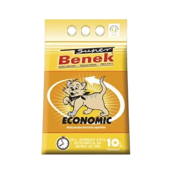 Certech Economic Super Benek smiltis kaķu tualetēm bez aromāta 10 L