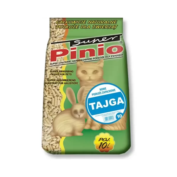 Certech Super Pinio Tajga pakaiši dzīvniekiem koka granulas ar meža aromātu 10 L