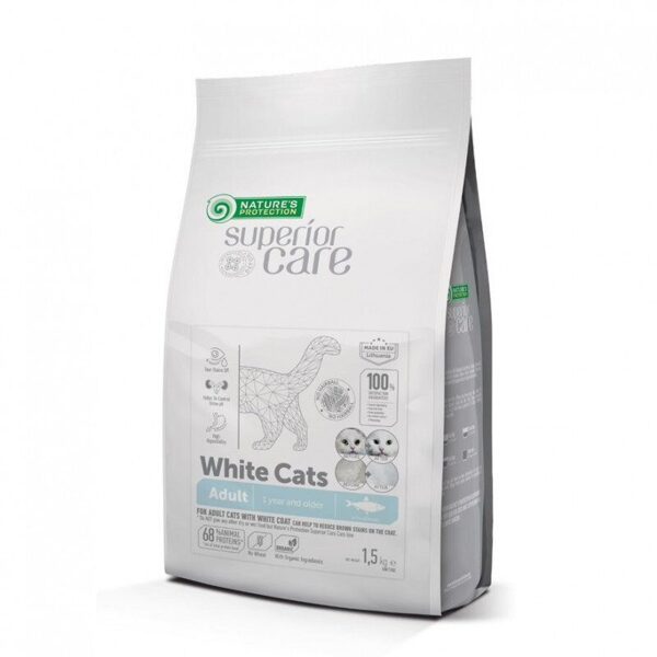 Natures Protection Superior Care White Cats Grain Free Herring 1,5 kg