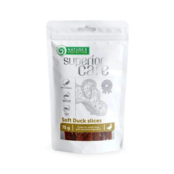 Natures Protection SUPERIOR CARE gardums suņiem ar jūtīgu gremošanas sistēmu Pīles fileja 75g