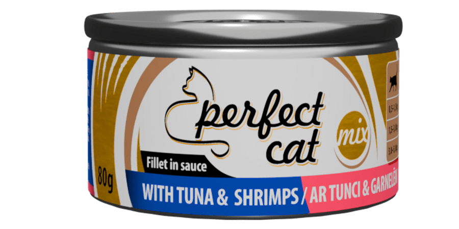 Perfect Cat ar tunci un garnelēs mērce 80 g