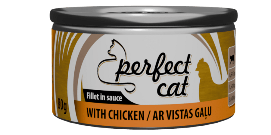 Perfect Cat ar vistas gaļu mērce 80 g