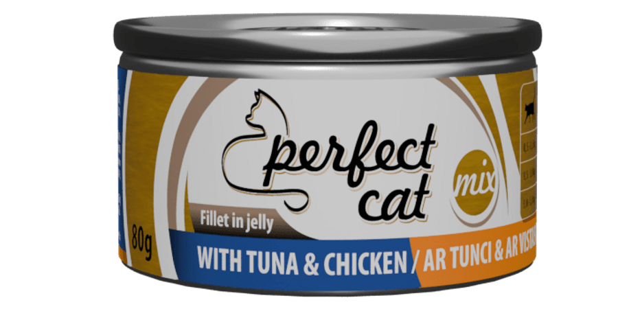 Perfect Cat ar tunci un vistas gaļu želejā 80 g