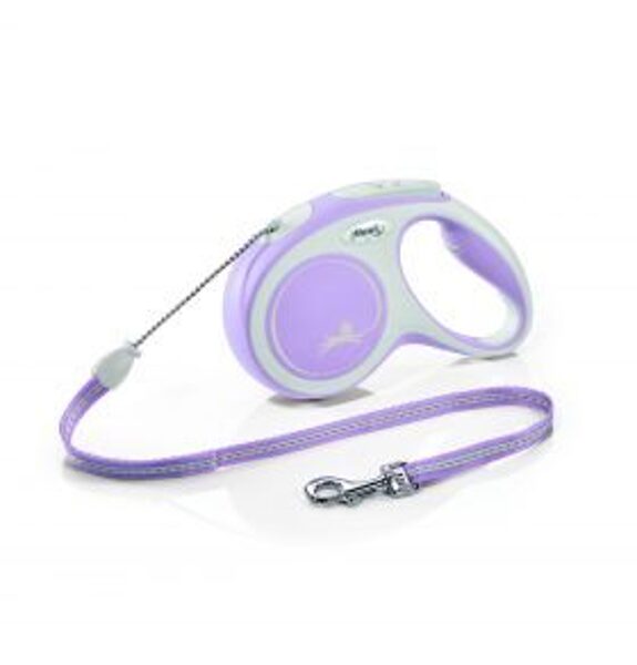 FLEXI PAVADA NEW COMF VADS M 5M<20KG ROZĀ