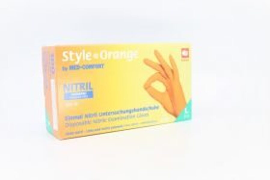 CIMDI NITRILA NEST NEPŪD STYLE L ORANŽI N100 MED-COMF/ORANGE