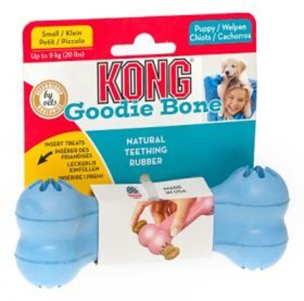KONG KUCĒNU PUPPY GOODIE BONE GRAUŽAMA ROTAĻL IZM S /KP31/