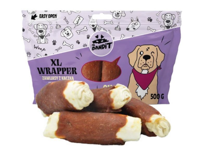 MR.BANDIT WRAPPER XL DUCK STICKS/TĪTAS PĪLES NŪJIŅAS 500G