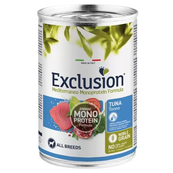 EXCLUSION Mono Protein ar tunci konservi suņiem 400 g