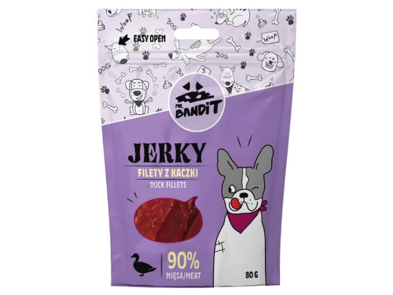 MR.BANDIT JERKY DUCK FILLETS/PĪLES FILEJAS 80G