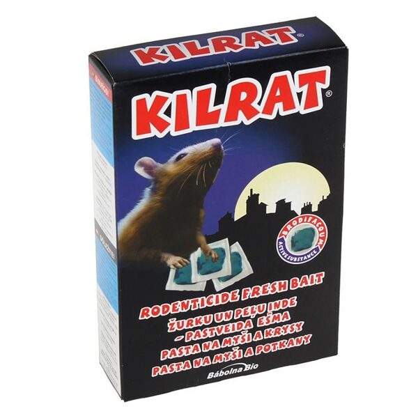 KILRAT pastveida inde peļu un žurku iznīcināšanai 150g