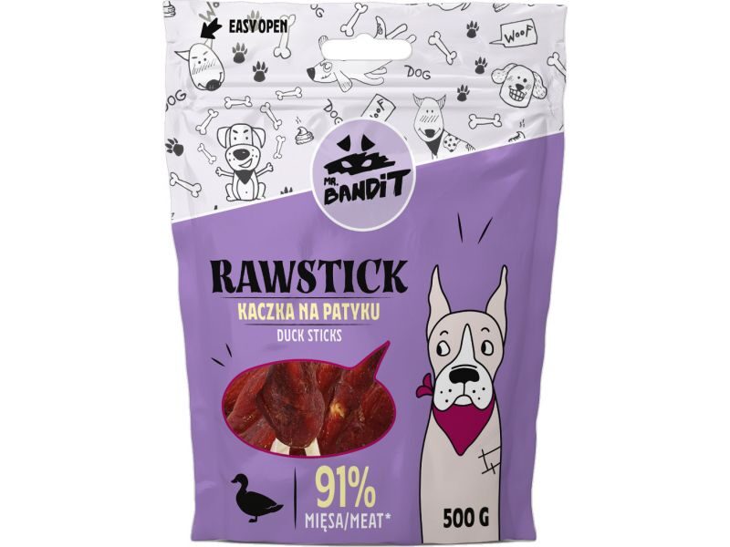 MR.BANDIT RAWSTICK DUCK STICKS/PĪLES NŪJIŅAS 500G