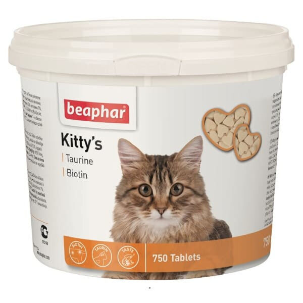 Beaphar KITTY'S + Taurine + Biotin, 750tab