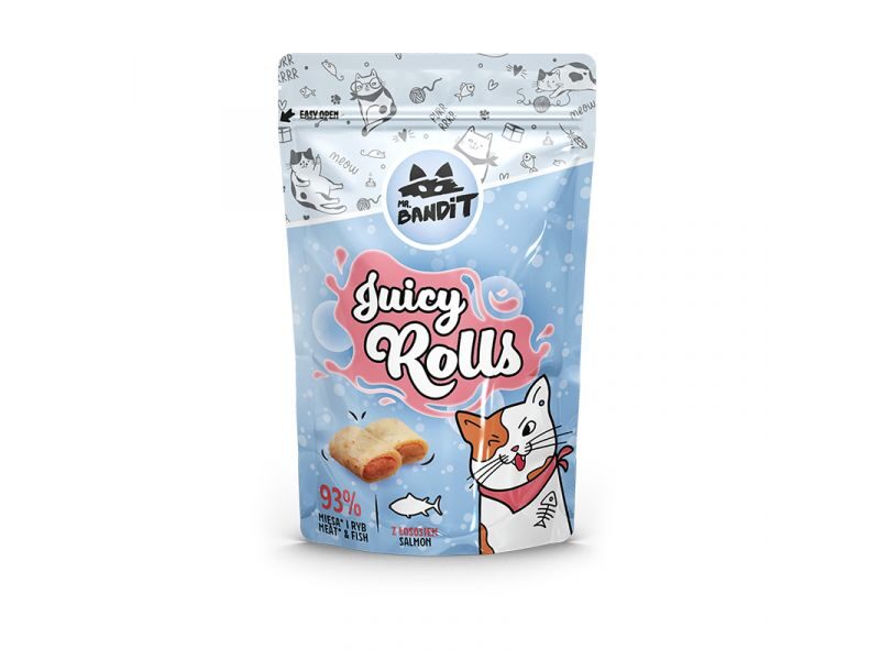 MR.BANDIT CAT JUICY ROLLS SALMON/LASIS 40G /9725
