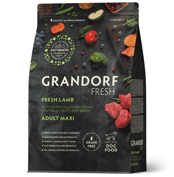 GRANDORF Fresh Lamb - Adult Maxi Breeds - 10 Kg
