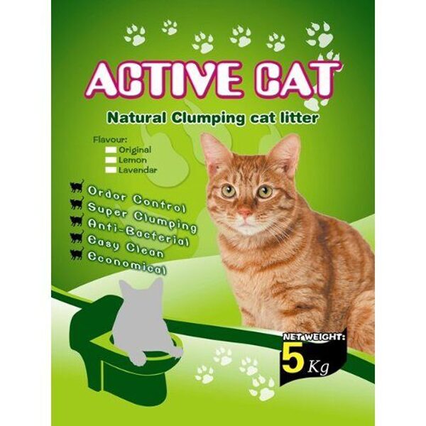 Active Cat Clumping ar zaļas tējas aromātu 5kg