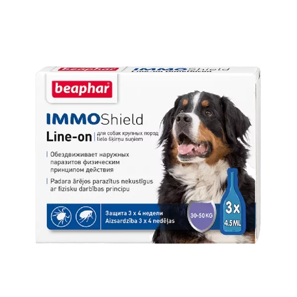 Beaphar IMMO SHIELD LINE-ON dog "L-30-50kg" 3*4.5ml