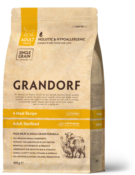 GRANDORF 4 Meat Adult Sterlised 2 kg