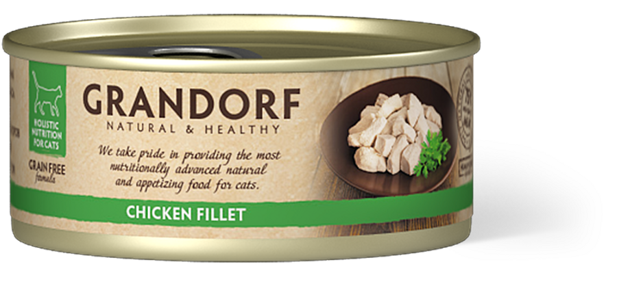 GRANDORF Chicken Breast konservi kaķiem 70g