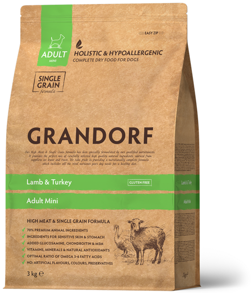 GRANDORF Lamb & Turkey Mini Breeds 1 kg