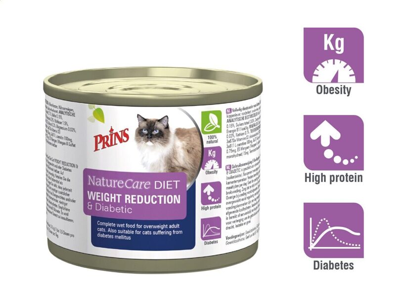 Prins NatureCare Diet Cat WEIGHT REDUCTION& Diabetic 6x200g