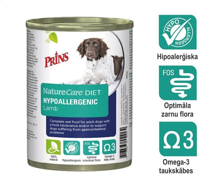 Prins NatureCare Diet Dog HYPOALLERGENIC Lamb 6x400g
