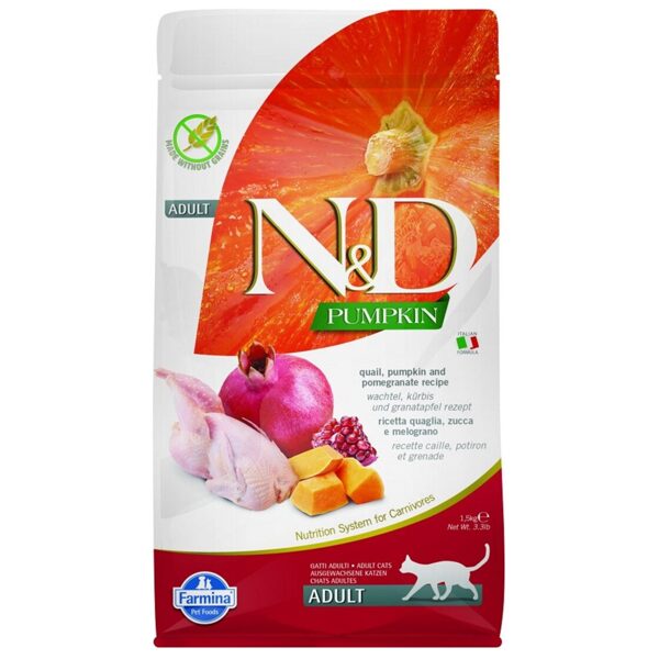 N&D CAT PUMPKIN QUAIL POMEGRANATE 300G