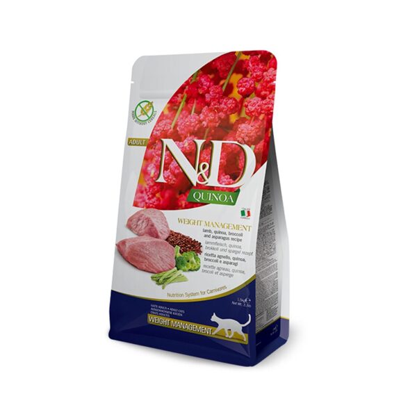 N&D CAT QUINOA LAMB BROCCOLI WEIGHT MANAGEMENT 5KG