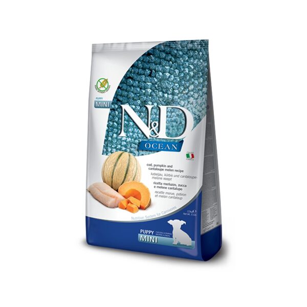 N&D DOG OCEAN PUMPKIN CODFISH CANTALOUPE MELON PUPPY MINI 7KG