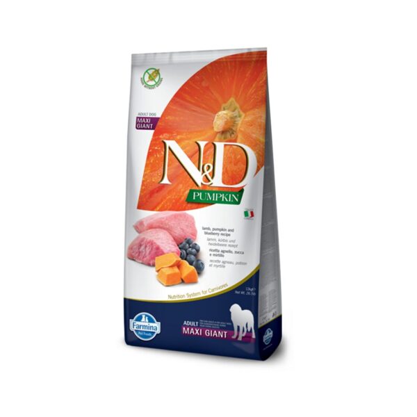 N&D DOG PUMPKIN LAMB BLUEBERRY ADULT GIANT 12kg