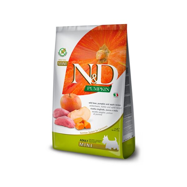 N&D DOG PUMPKIN BOAR APPLE ADULT MINI 7KG
