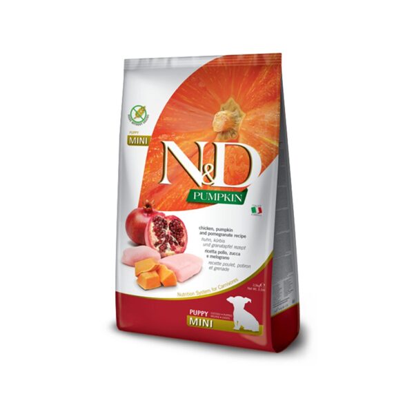 N&D DOG PUMPKIN CHICKEN POMEGRANATE PUPPY MINI 7KG