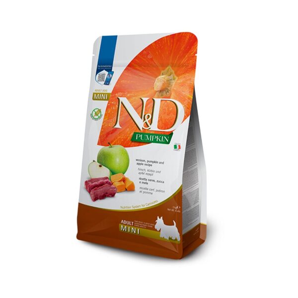 N&D DOG PUMPKIN VENISON APPLE MINI 2KG