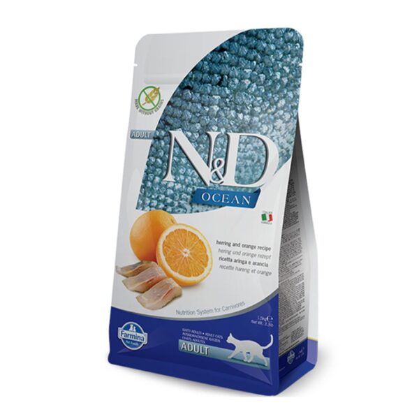 N&D CAT OCEAN HERRING ORANGE 300G