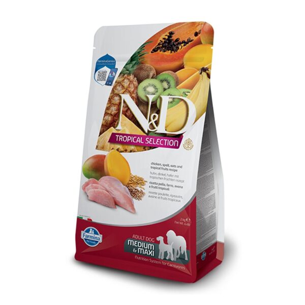 N&D DOG TROPICAL SELECTION CHICKEN ADULT MEDIUM MAXI 2KG