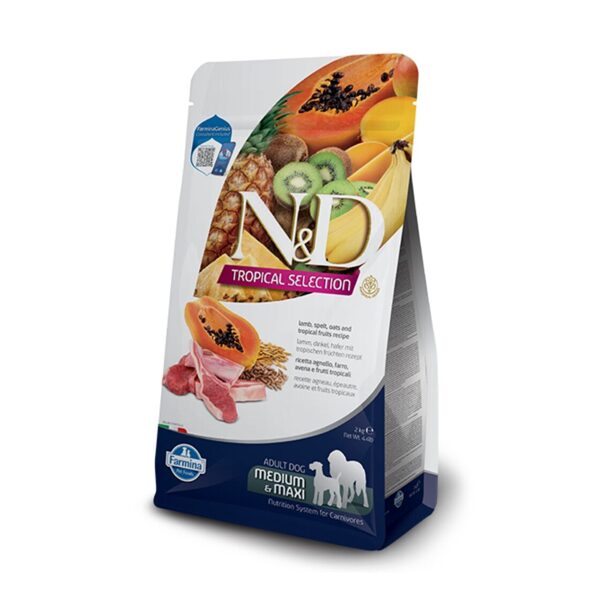 N&D DOG TROPICAL SELECTION LAMB ADULT MEDIUM MAXI 2KG