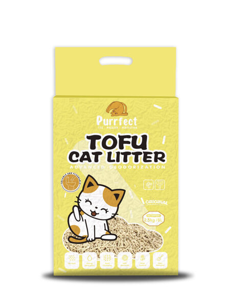 Purrfect Natural tofu cat kaķiem litter 6l / 2.5kg