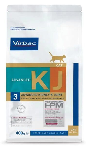 Virbac HPMD Cat Kidney&Joint Advanced (3) 0.4 kg