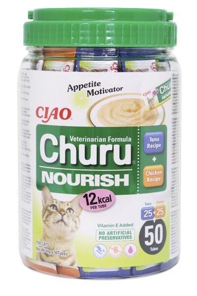 CHURU VET NOURISH CAT BIEZ. TUN/VISTA 14G N25X2