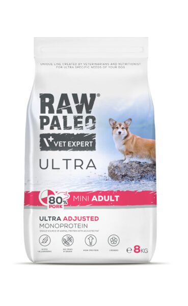 RAW PALEO ULTRA SUŅU SAUSĀ B MINI CŪKGAĻA 8KG