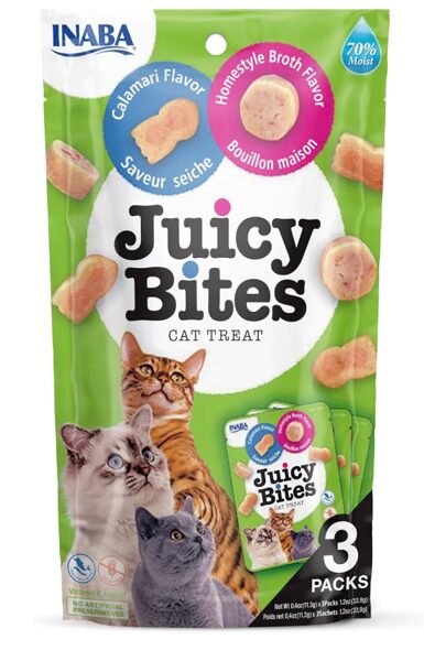 CHURU JUICY BITES CAT KALMĀRS/BULJONS 11.3GX3 N6