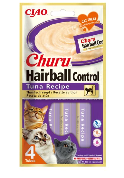 CHURU HAIRBALL CONTROL CAT BIEZ.TUNCIS 14GX4 N12