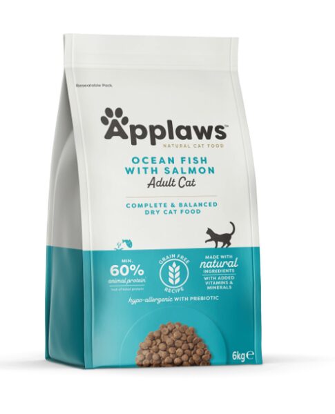 APPLAWS KAĶU SAUSĀ BAR OKEĀNA ZIVS/LASIS 6KG