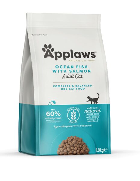 APPLAWS KAĶU SAUSĀ BAR OKEĀNA ZIVS/LASIS 1.8KG