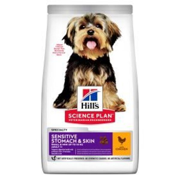 HILLS SP SUŅU SAUSĀ B SENS ST+SK SM/MINI VISTA 3KG