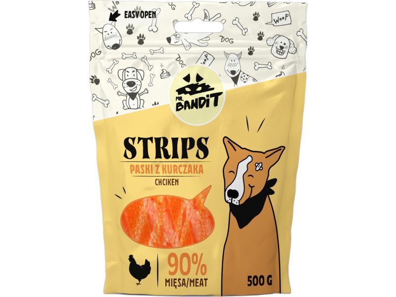 MR.BANDIT STRIPS CHICKEN/VISTAS STRĒMELES 500G