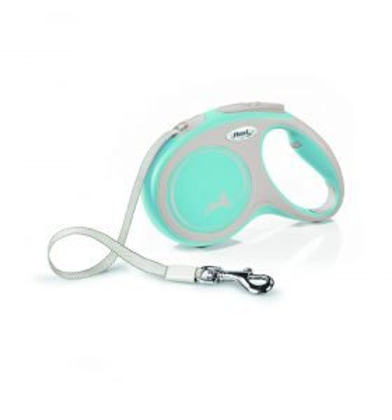 FLEXI PAVADA NEW COMF LENTE S 5M<15KG GAIŠI ZILA