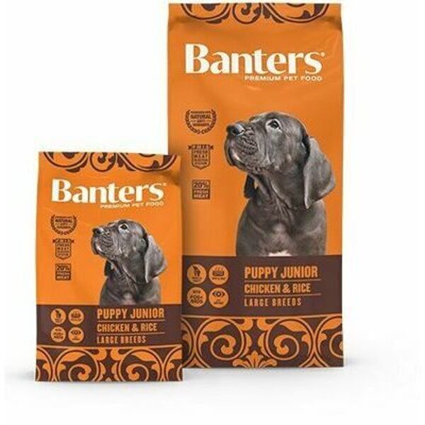 BANTERS Puppy junior large chicken&rice 3 kg