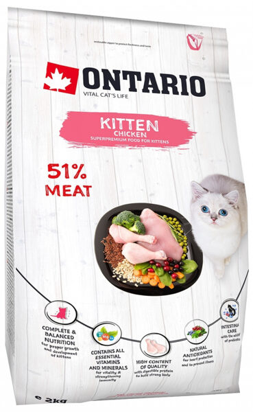 Ontario SP Cat Kitten Chicken, 2 kg